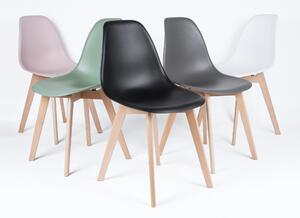 Jídelní židle Elementary Leitmotiv* (Barva-čedá+ dřevěné bukové nohy)