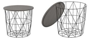 Halmar konferenční stolek MARIFFA + barevné provedení šedá, černá