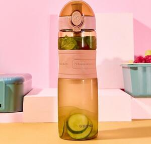 HOMLA Láhev Poppie růžová 0,6 l