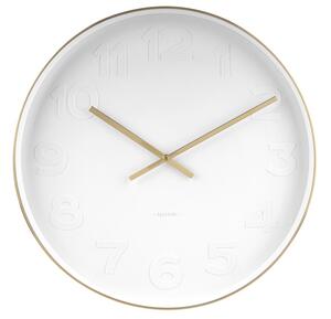 Nástěnné hodiny Mr.White 51 cm Karlsson (Barva - bílá, kov)