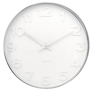 Nástěnné hodiny Mr.White 37,5 cm Karlsson (Barva - bílá)