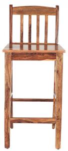 Barová židle s žebrováním z indického masivu palisandr