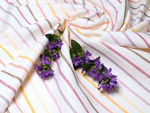 Snový svět Lněná látka teplá DUHA 67%len, 190g/m2