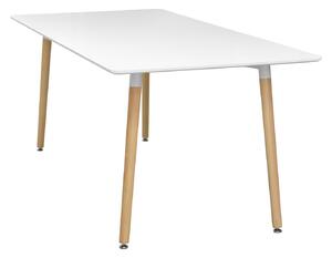 Jídelní stůl 160x90 UNO bílý (Jídelní stůl)
