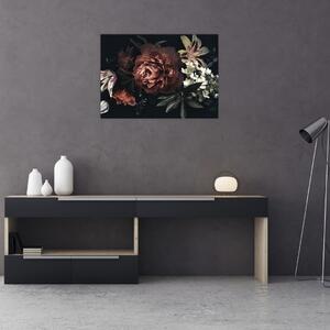Obraz - Temné květy (70x50 cm)