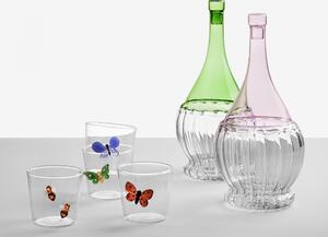 Výprodej Ichendorf Milano designové sklenice na vodu Garden Pic Nic Tumbler Green Butterfly
