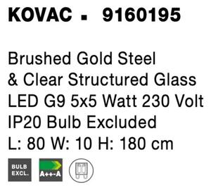 Retro lustr Kovac 80 zlaté