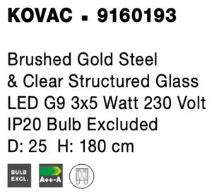 Retro lustr Kovac 25 zlaté