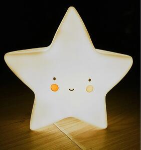 Vulpi Dětská dekorační lampička Cute Star žlutá