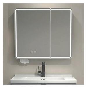 BRILAGI - LED Zrcadlová koupelnová skříňka s podsvícením NOTO DOUBLE 60x70 cm