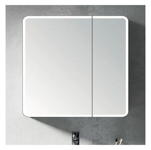 BRILAGI - LED Zrcadlová koupelnová skříňka s podsvícením NOTO DOUBLE 78x70 cm