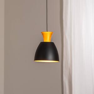 BEGA Závěsné LED svítidlo Studio Line 51229, černá/mosaz, Ø 20 cm, stmívatelný, Černá, Obývací pokoj / jídelna, Hliník