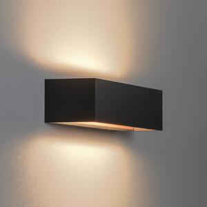 Nástěnné LED svítidlo BEGA Studio Line, černá barva, kov, 30 cm