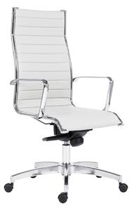 Kancelářská židle KASE – 8800 RIBBED HIGH BACK SK2 (kancelářská židle s tenkým prošívaným čalounem na sedáku a opěráku,)