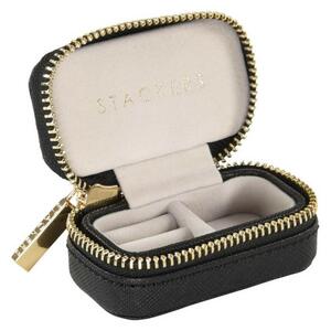 Stackers, Velká cestovní šperkovnice Black Large Zipped Jewellery Box | černá 75392