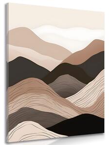 Obraz abstraktní tvary hory Varianta: 80x120