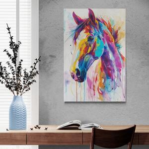 Obraz kůň s imitací malby