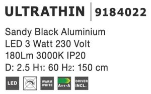 Moderní lustr Ultrathin 25 černé