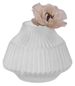 Skleněná váza Stripes 16 cm S Present Time (Barva- bílá)