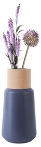 Keramická váza Craft cone 26 cm modrá Present Time (Barva- modrá)
