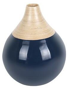 Bambusová váza Bamboo Bell L 30 cm Present Time * (Barva- tmavě modrá)