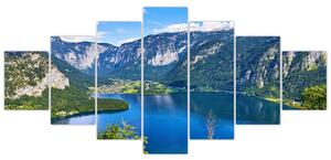 Obraz - Halštatské jezero, Hallstatt, Rakousko (210x100 cm)