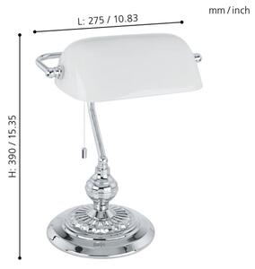Eglo 90968 - Stolní lampa BANKER E27/60W
