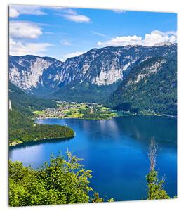 Obraz - Halštatské jezero, Hallstatt, Rakousko (30x30 cm)