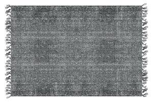Bavlněný obdélníkový koberec Carpet Washed 140 x 120 cm Present Time * (Barva- černá)