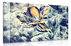 Obraz abstraktní umělecký květ Varianta: 60x40