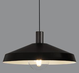 ACB Iluminacion Závěsné svítidlo EVELYN, ⌀ 45 cm, 1xE27 15W Barva: Černá, Barva montury: Bílá