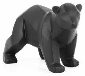 Soška Origami Bear Medvěd 18 cm S Present Time (Barva- černá)