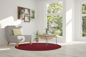 Vopi koberce Kusový koberec Astra červená kruh - 160x160 (průměr) kruh cm
