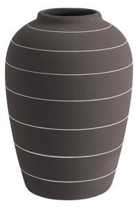 Keramická váza Terra Cone 18,5 cm Present Time (Barva- tmavě hnědá)