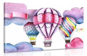 Obraz akvarelové balónky Varianta: 60x40