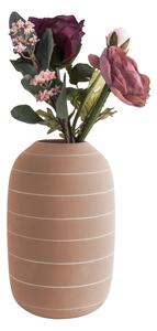 Keramická váza Terra straight 25 cm Present Time (Barva- hnědá)
