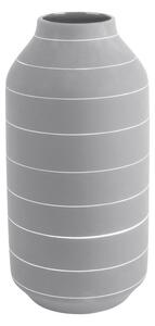 Keramická váza Terra straight Large 30 cm Present Time (Barva- světle šedá)