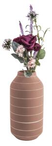 Keramická váza Terra straight Large 30 cm Present Time (Barva- hnědá)