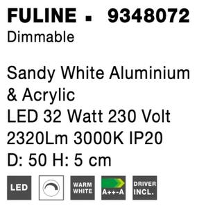 Stropní svítidlo LED se stmíváním Fuline 50 bílé
