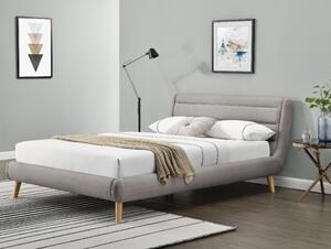 Halmar postel ELANDA + barevné provedení světle šedá, rozměry 140 cm