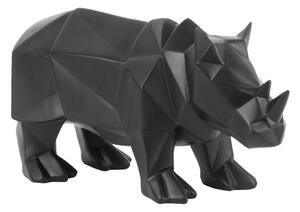 Soška nosorožec Rhino 29,5 cm Origami Present Time (Barva- matná černá)