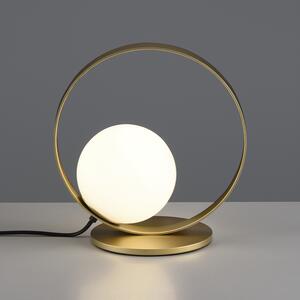 ACB Iluminacion Stolní LED lampa HALO, ⌀ 26 cm, 5W, CRI90, CCT switch 2700-3000K Barva: Zlatá, Stmívání: ON/OFF