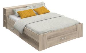 Multifunkční postel 160x200 POCKET dub