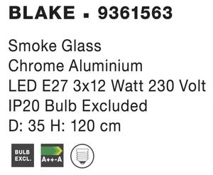 Rustikální lustr Blake 35 Chrome