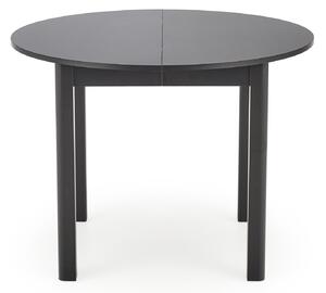 Kulatý rozkládací jídelní stůl Hema149, černý