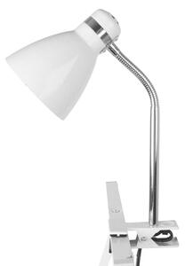 Stolní lampa s klipem Study bílá Leitmotiv (Barva - bílá, kov)