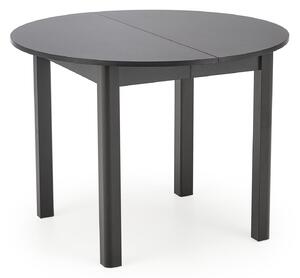 Kulatý rozkládací jídelní stůl Hema149, černý