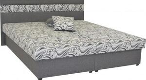 Čalouněná postel Mexico 180x200, šedá, včetně matrace