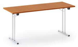 Skládací konferenční stůl FOLDING, 160x80 cm, třešeň