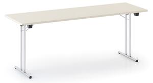 Skládací konferenční stůl FOLDING, 180x80 cm, bříza